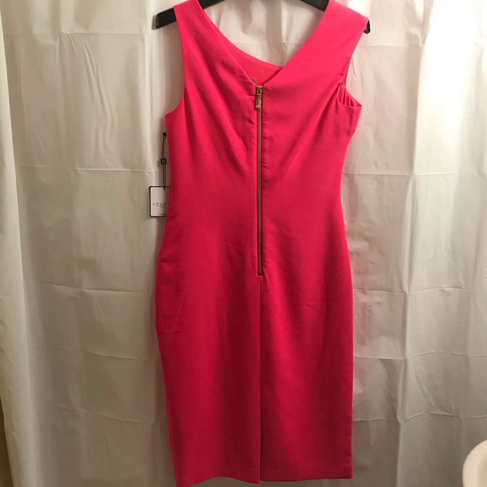 Laundry By Shelli Segal Ruched Sheath Dress Pink - Picture 10 of 13